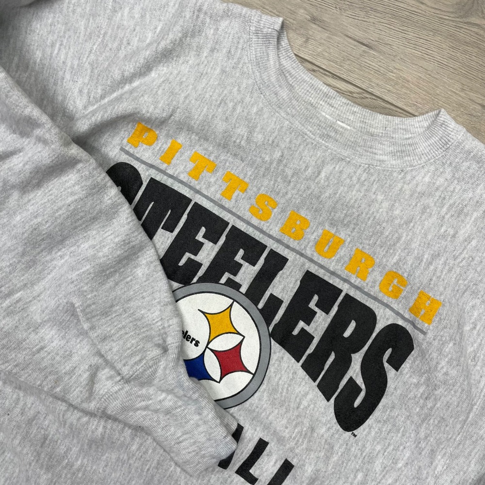 Champion Sweatshirt Mens XL Gray Pittsburgh Steelers Reverse Weave S1049-017
